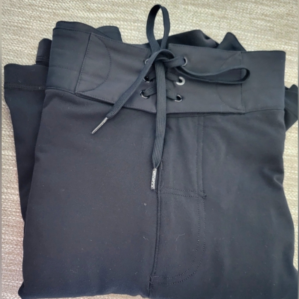Lululemon black and grey athletic shorts